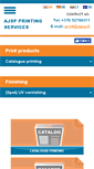 Mobile Screenshot of ajspprintingservices.com