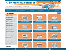 Tablet Screenshot of ajspprintingservices.com